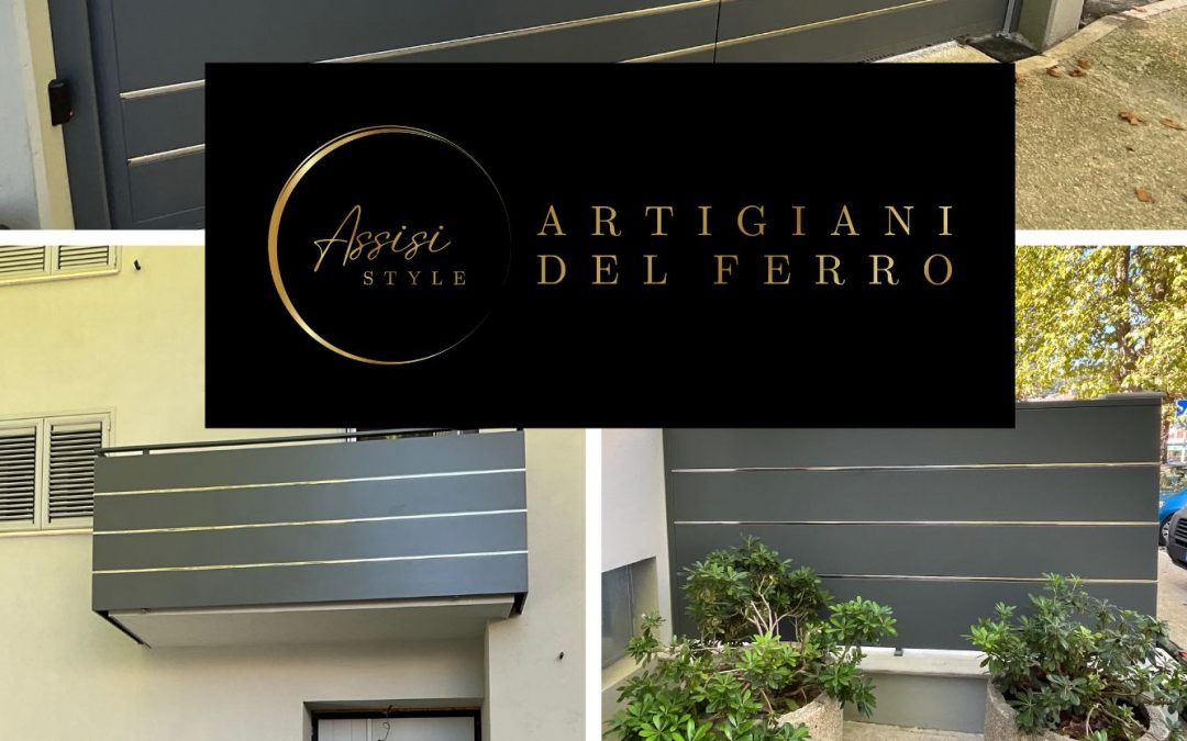 Linea Excellence cancelli e recinzioni in ferro con inserti in acciaio INOX