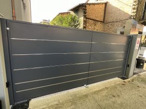 Cancello in ferro e acciaio inox