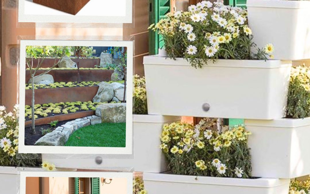 Nuova Linea Giardino con Bordature e Fioriere in CORTEN