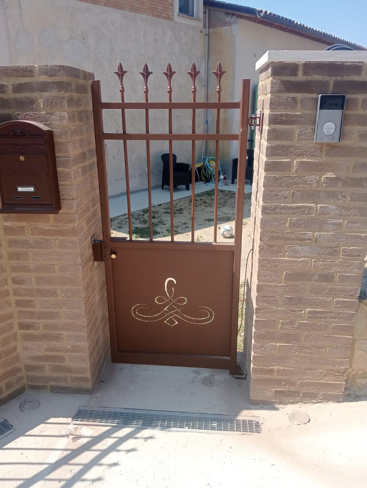 Cancellino pedonale in ferro color Ruggine Assisi Style.eu